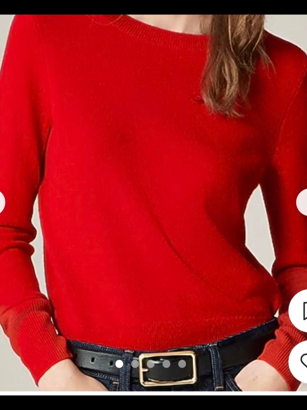 J. Crew Red Crewneck Sweater